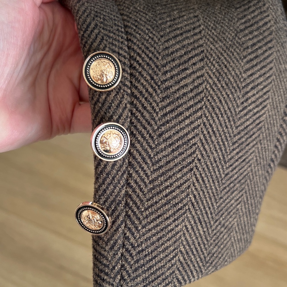 Commense Brown Double-Breasted Blazer - Picture 6 of 6